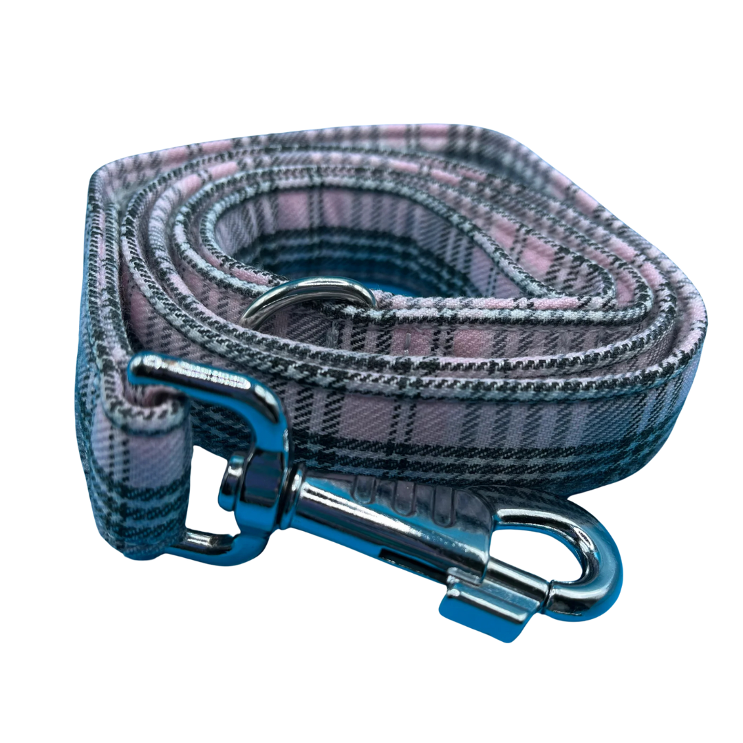 Pink Sugar Tartan Dog Lead