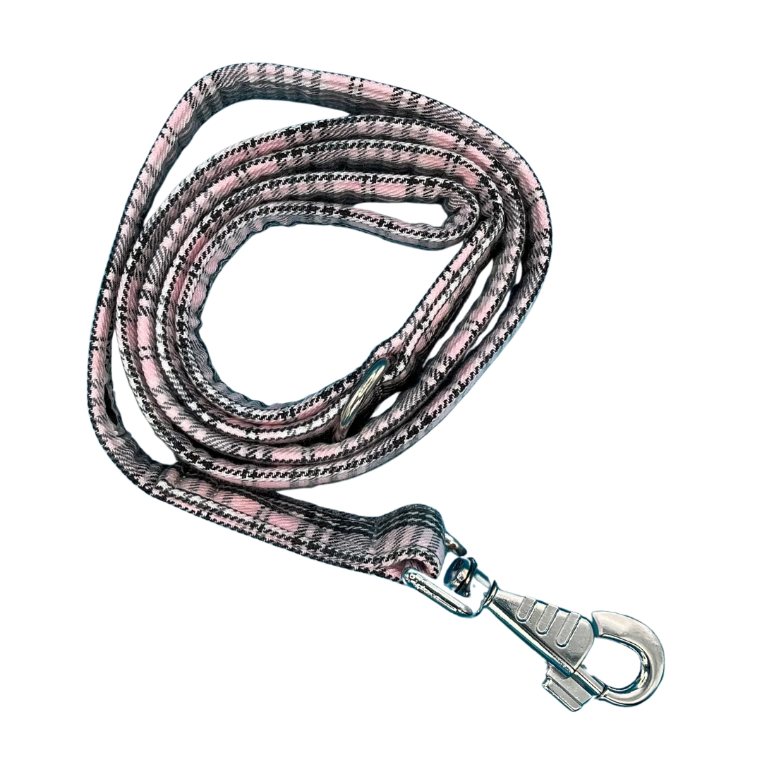 Pink Sugar Tartan Dog Lead