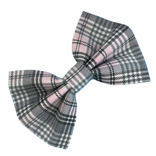 Pink Sugar Tartan Dog Bow