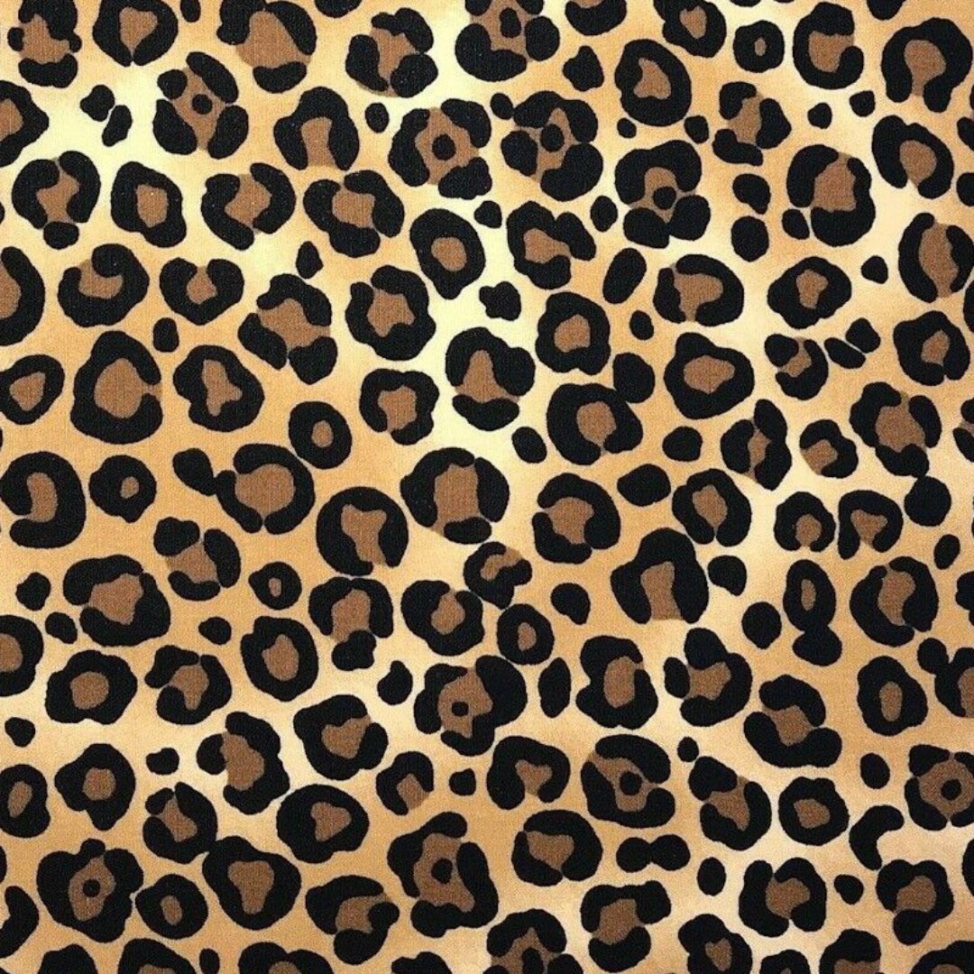 Brown animal print fabric pattern