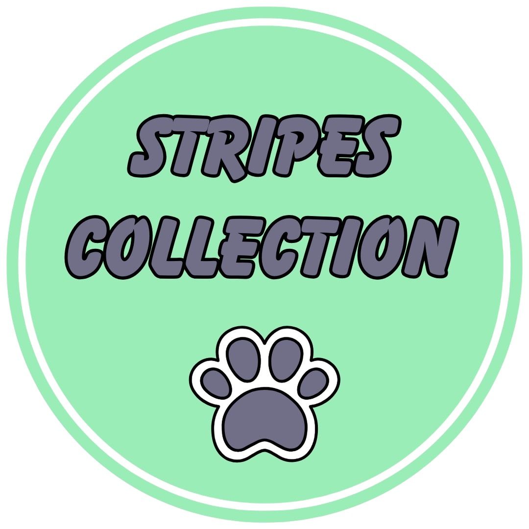 Stripes collection badge in mint and grey