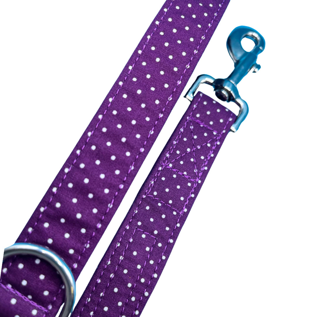 Blackberry Spot Dog Lead