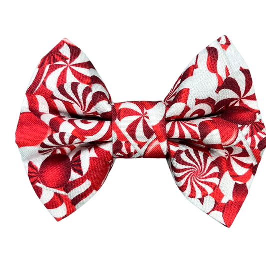 Candy Cane Christmas Bow Tie