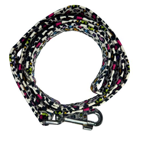 Leash with colourful pattern