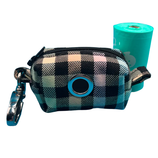 Gingham Rainbow - Poo Bag Holder