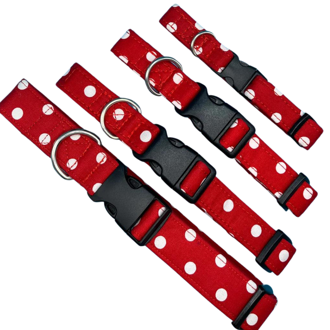 Minnie Polka Dot Dog Collar