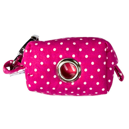 Pink polka dot Poo bag dispenser