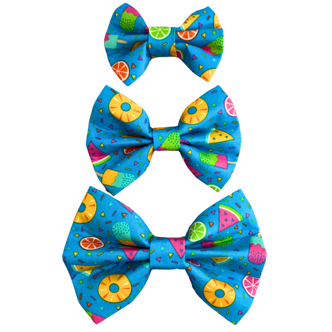 Summer Vibes Dog Bow