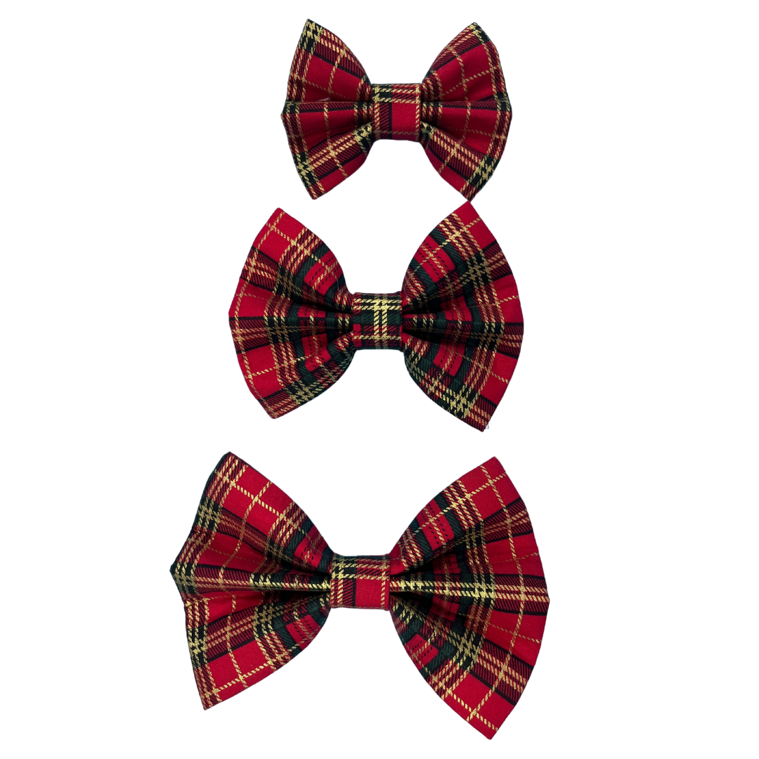 'Tis the Season Red Tartan Bow Tie