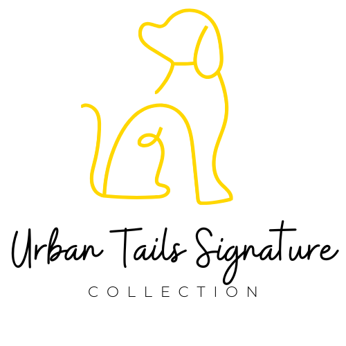 Logo of Urban Tails Signature Collection featuring a stylized outline of a dog
