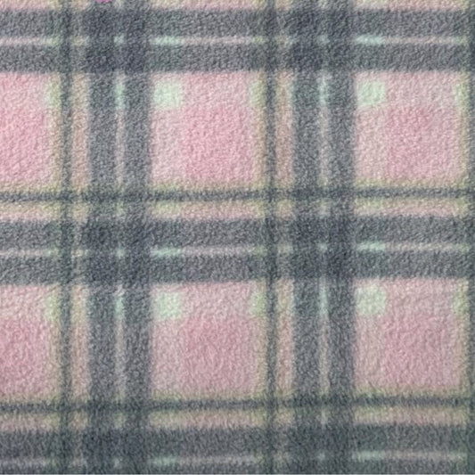 Plaid pattern with pink and grey colours
