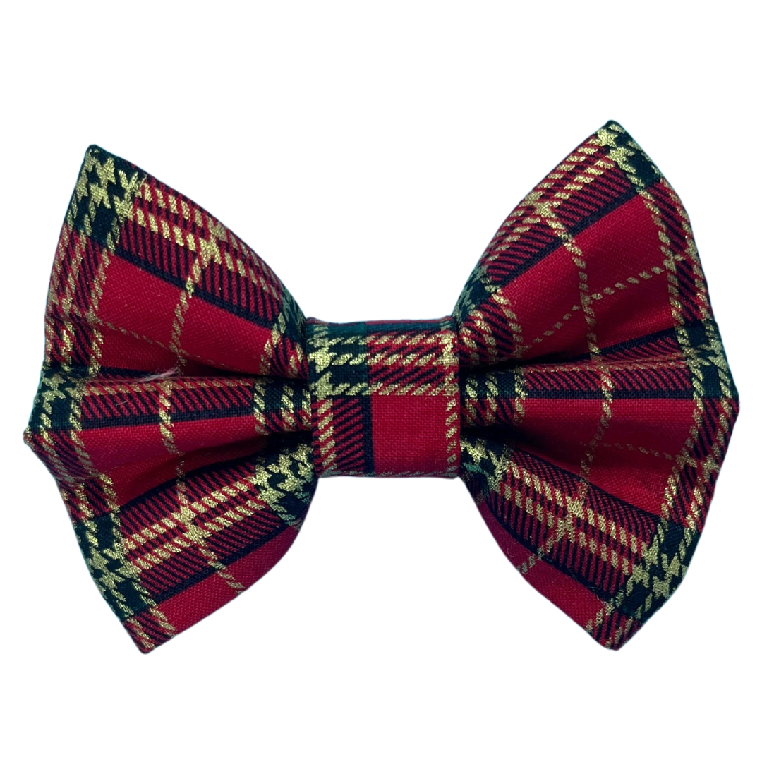 'Tis the Season Red Tartan Bow Tie