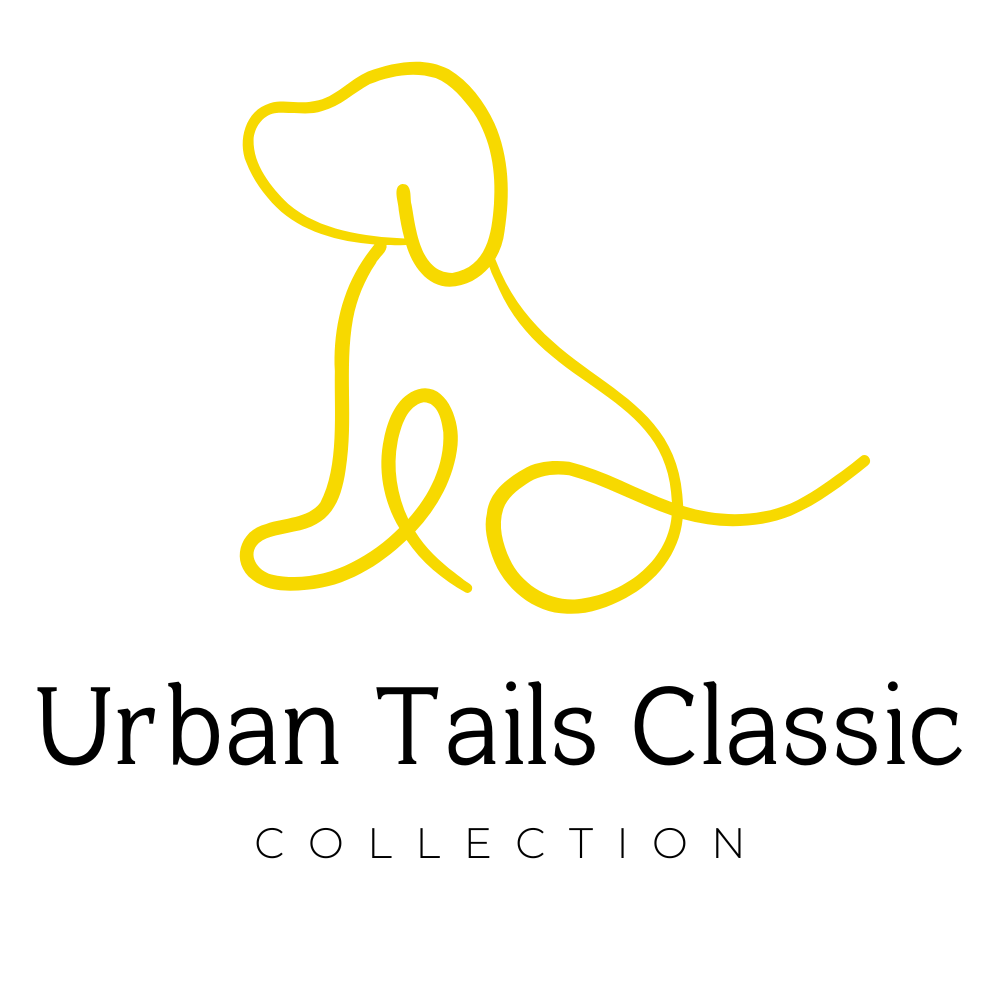 Logo of Urban Tails Classic Collection featuring a stylised outline of a dog